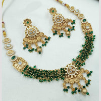 NAFJ Pota Stone Necklace Set with Antique Copper Plating