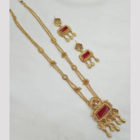 NAFJ Traditional Long Necklace Set with Antique Copper Plating