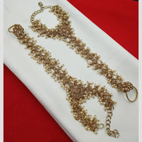 NAFJ Bridal Glam Crystal Stone Hand Harness for Weddings & Festive Wear