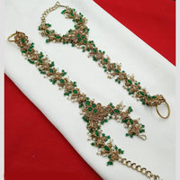 NAFJ Bridal Glam Crystal Stone Hand Harness for Weddings & Festive Wear