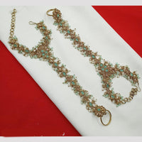 NAFJ Bridal Glam Crystal Stone Hand Harness for Weddings & Festive Wear