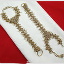NAFJ Bridal Glam Crystal Stone Hand Harness for Weddings & Festive Wear