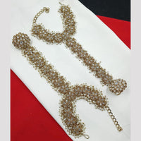 NAFJ Bridal Glam Crystal Stone Hand Harness for Weddings & Festive Wear