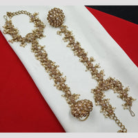NAFJ Bridal Glam Crystal Stone Hand Harness for Weddings & Festive Wear