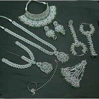 NAFJ Bridal Set Crystal Stones for Weddings & Special Occasions