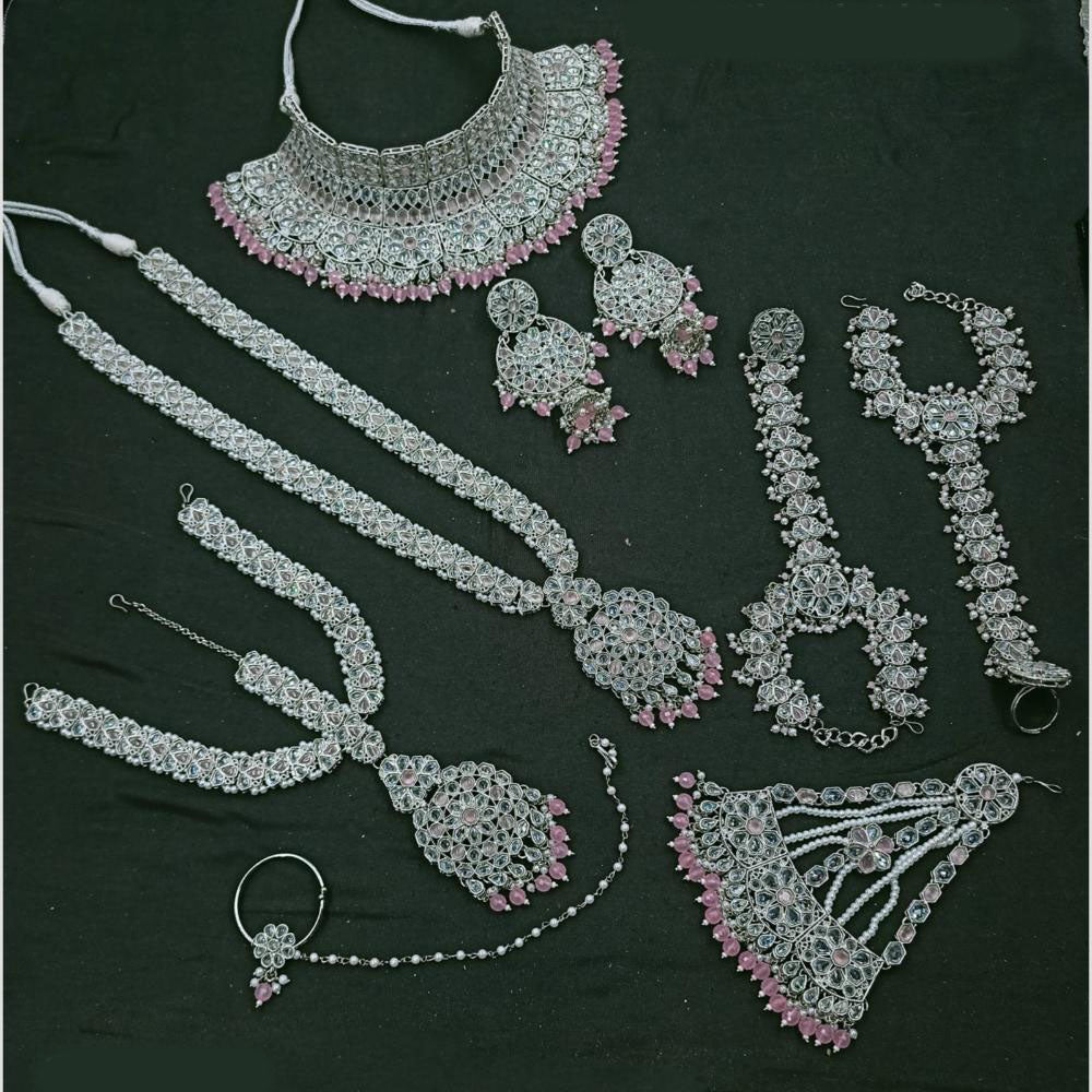 NAFJ Bridal Set Crystal Stones for Weddings & Special Occasions