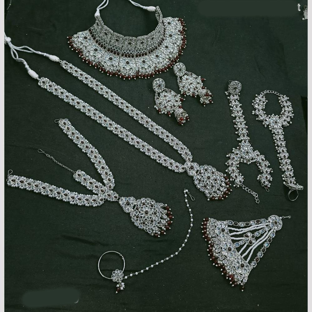 NAFJ Bridal Set Crystal Stones for Weddings & Special Occasions