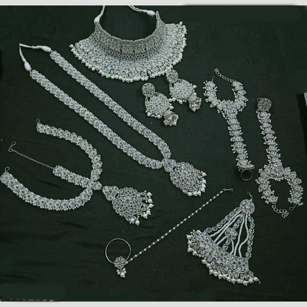 NAFJ Bridal Set Crystal Stones for Weddings & Special Occasions