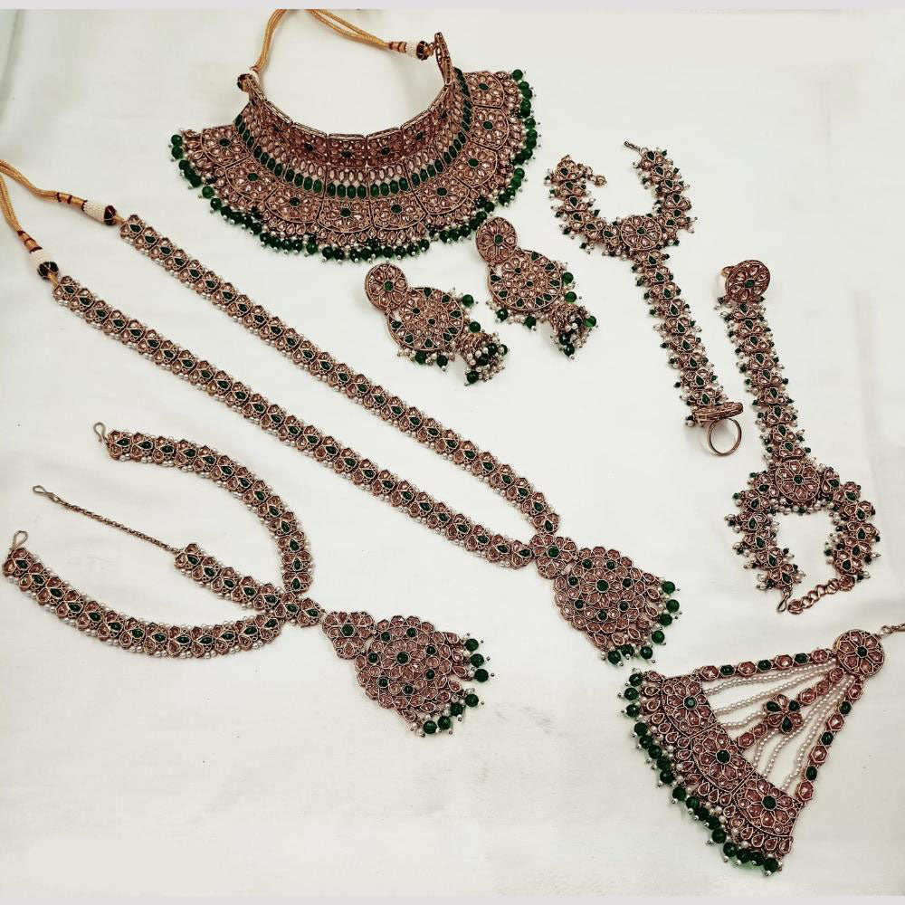 NAFJ Bridal Set Crystal Stones for Weddings & Special Occasions