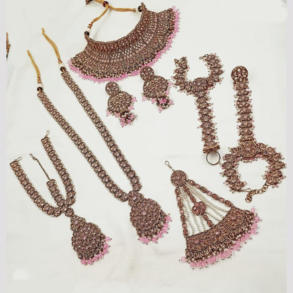 NAFJ Bridal Set Crystal Stones for Weddings & Special Occasions