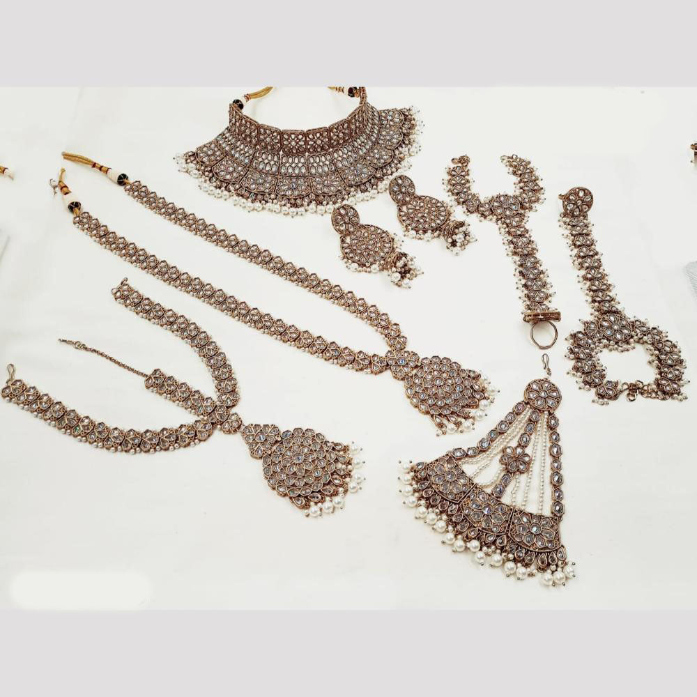 NAFJ Bridal Set Crystal Stones for Weddings & Special Occasions