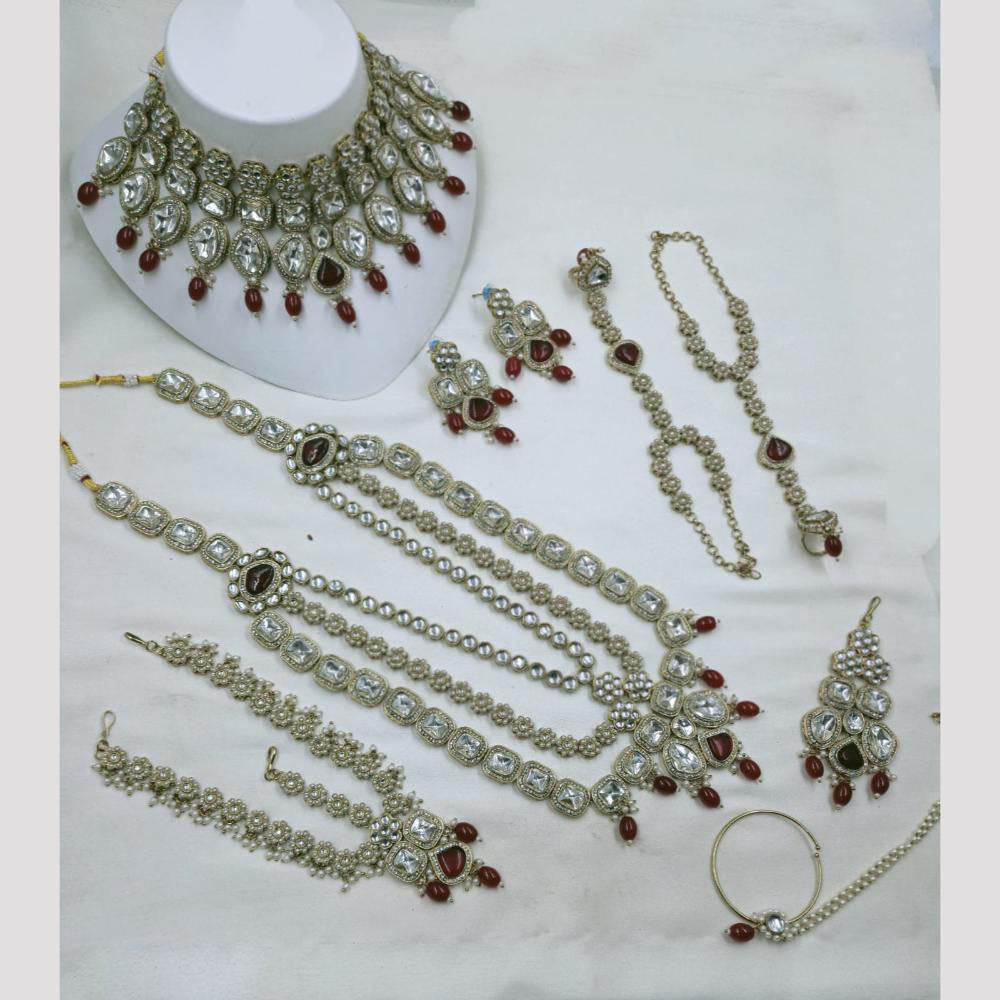 NAFJ Bridal Set Crystal Stones for Weddings & Special Occasions