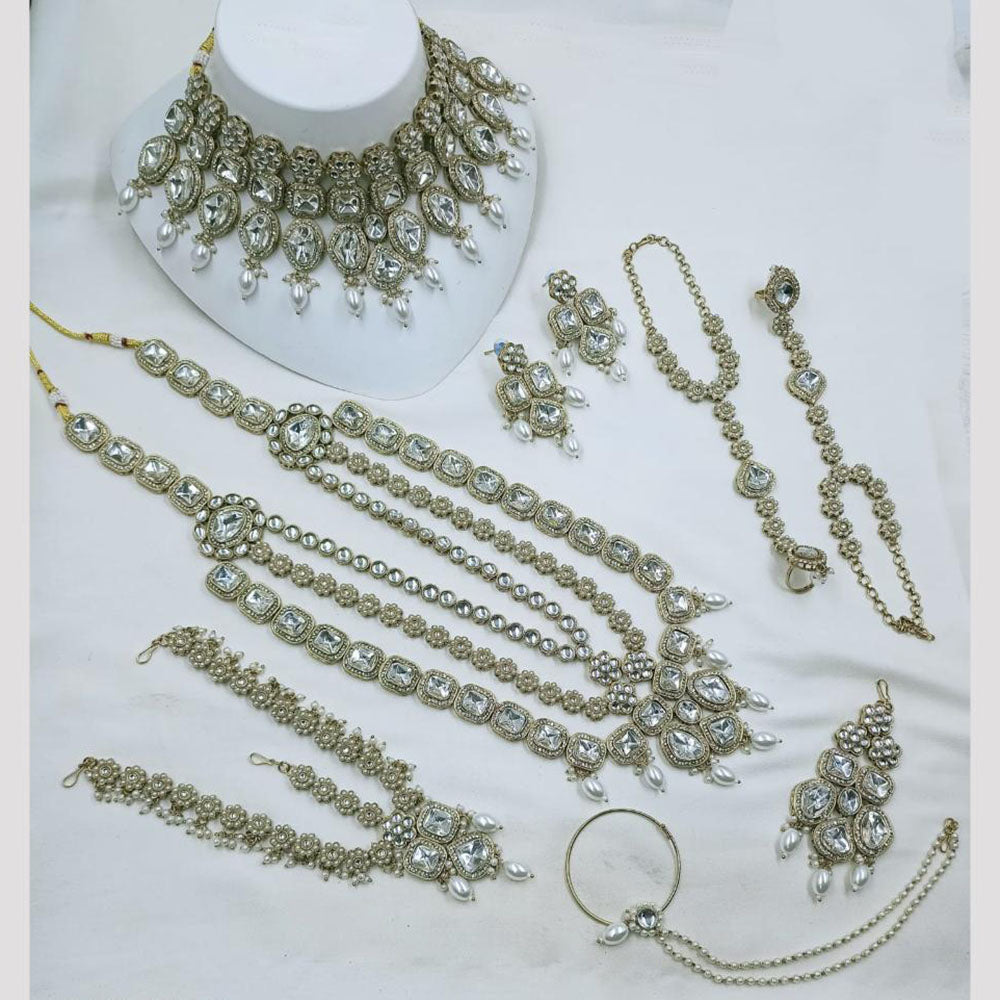NAFJ Bridal Set Crystal Stones for Weddings & Special Occasions