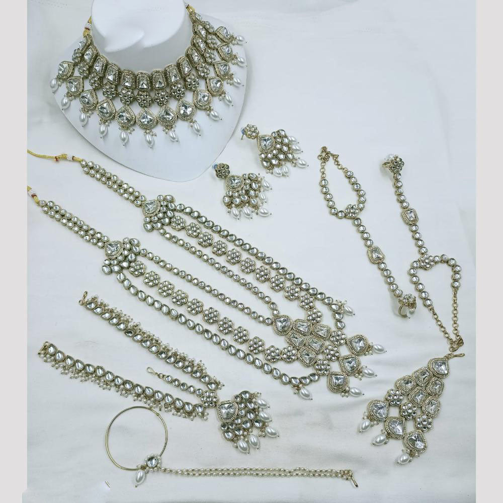 NAFJ Bridal Set Crystal Stones for Weddings & Special Occasions