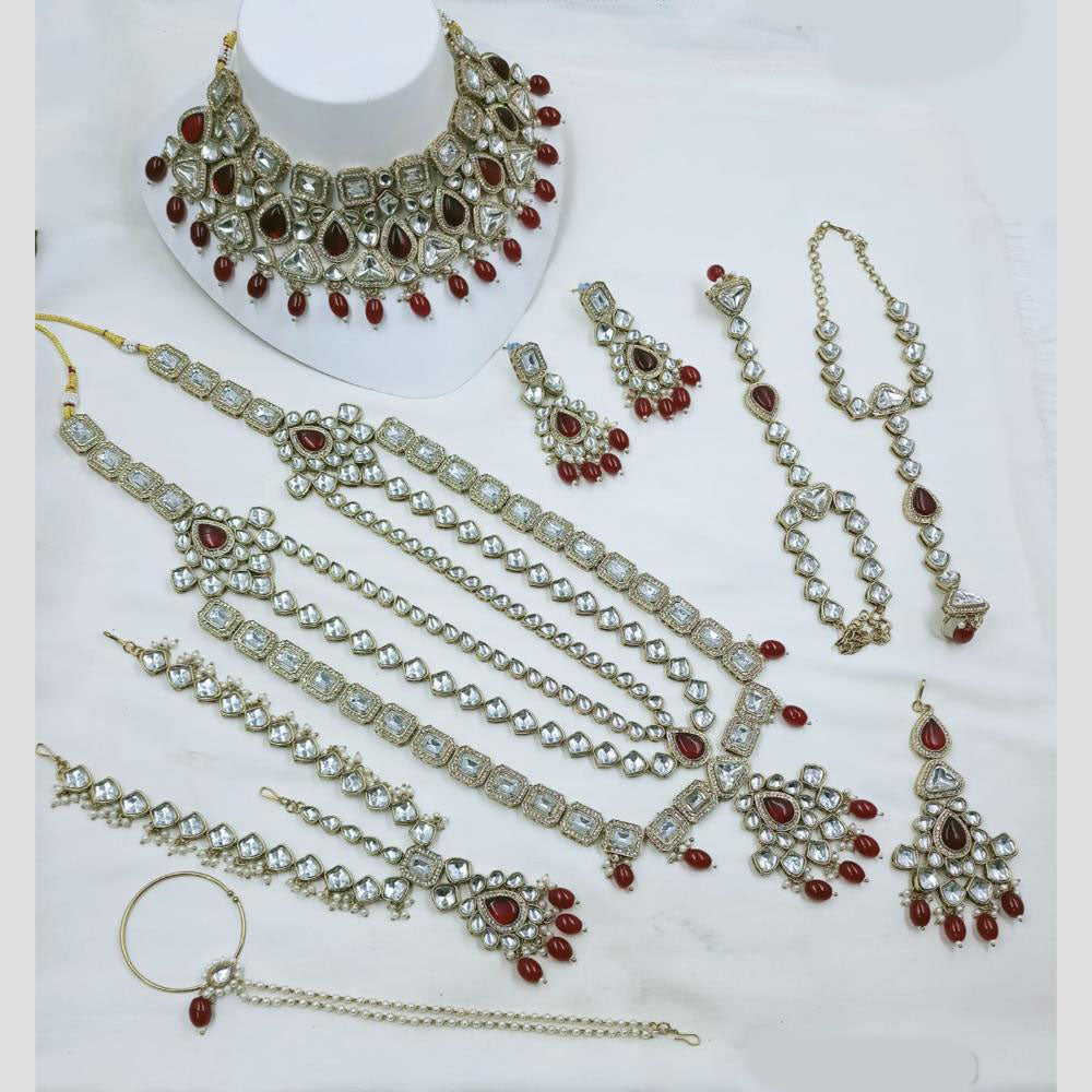 NAFJ Bridal Set Crystal Stones for Weddings & Special Occasions