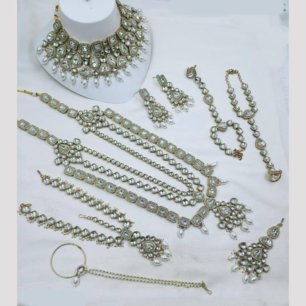 NAFJ Bridal Set Crystal Stones for Weddings & Special Occasions
