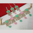 NAFJ Glam Crystal And Austrian Stone Pearl Choker Set