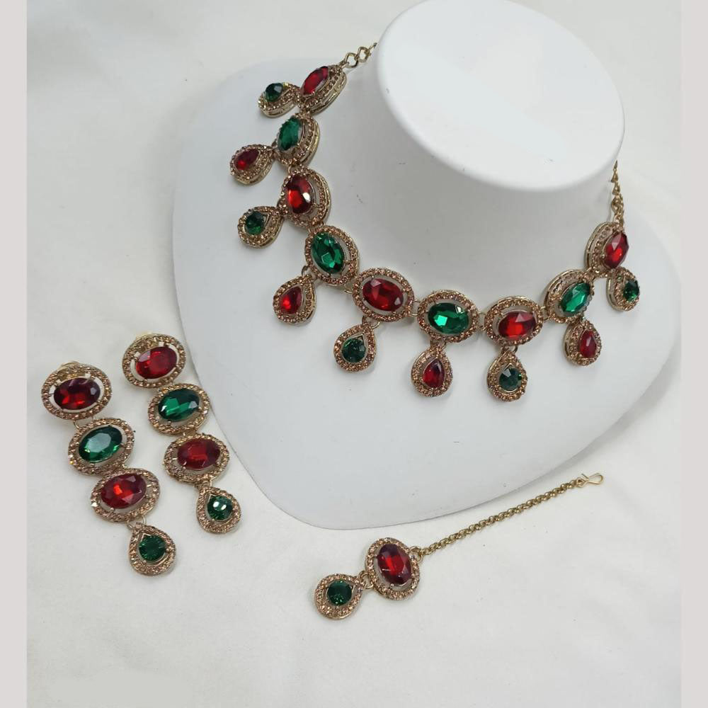 NAFJ Glam Crystal And Austrian Stone Choker Set