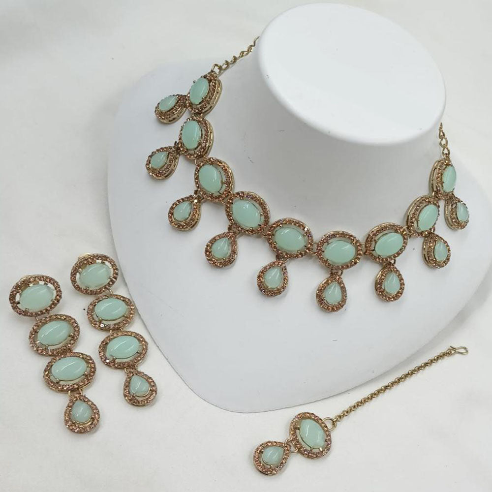 NAFJ Glam Crystal And Austrian Stone Choker Set