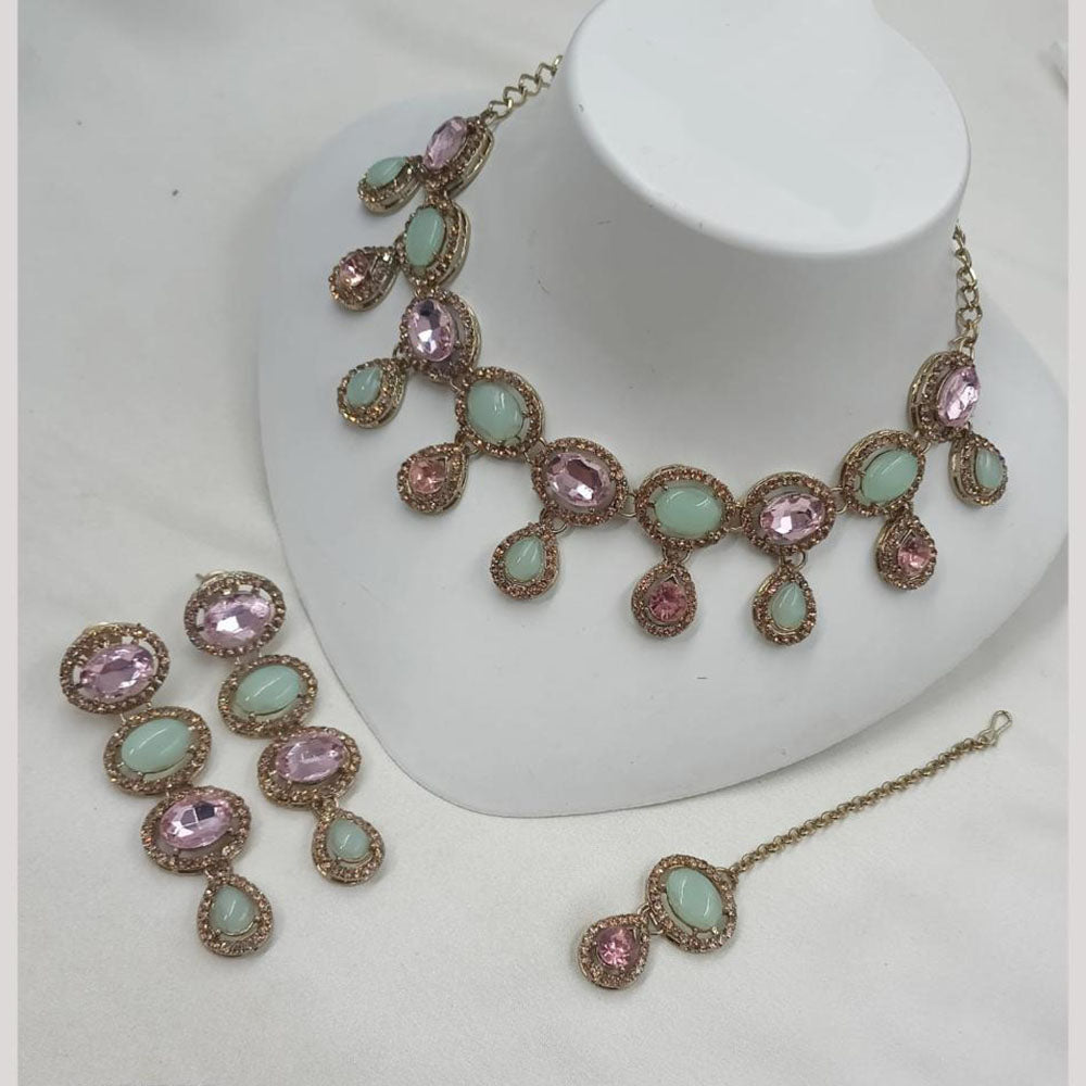 NAFJ Glam Crystal And Austrian Stone Choker Set