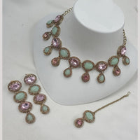 NAFJ Glam Crystal And Austrian Stone Choker Set