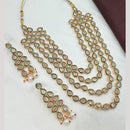 NAFJ Royal Crystals With Meenakari Necklace Set 