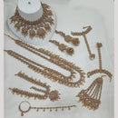 NAFJ Heritage Crystal Stones And Pearl Bridal Jewellery Set