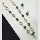 NAFJ Classic Crystal Stone And Beads Long Necklace Set