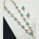 NAFJ Classic Crystal Stone And Beads Long Necklace Set