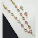 NAFJ Classic Crystal Stone And Beads Long Necklace Set