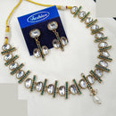 NAFJ Classic Crystal Stone And Beads Necklace Set