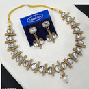 NAFJ Classic Crystal Stone And Beads Necklace Set