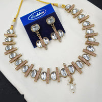 NAFJ Classic Crystal Stone And Beads Necklace Set
