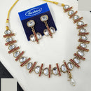 NAFJ Classic Crystal Stone And Beads Necklace Set