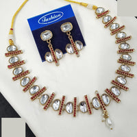 NAFJ Classic Crystal Stone And Beads Necklace Set