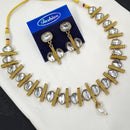 NAFJ Classic Crystal Stone And Beads Necklace Set