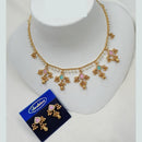 NAFJ Premium Austrian Stone And Pearl Necklace Set