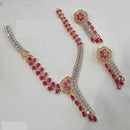 NAFJ Glamorous American Diamond Necklace Set
