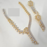 NAFJ Glamorous American Diamond Necklace Set