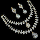 NAFJ Glamorous American Diamond Necklace Set