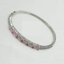 NAFJ Fashionable American Diamond Delicate Openable Bracelet For Parties And Occassions