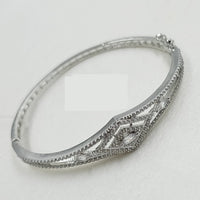 NAFJ Glimmering Bloom Rodium American Diamond Bracelets For All Occassions