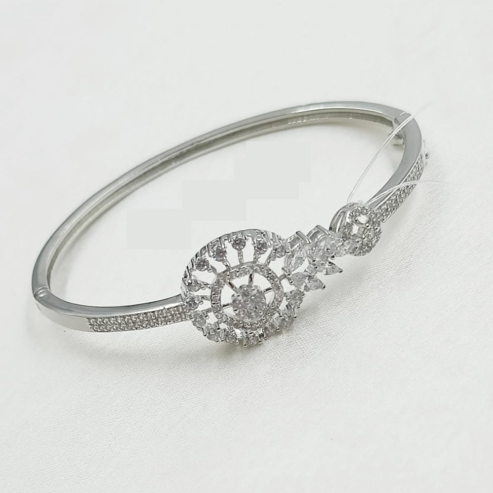 NAFJ Glimmering Bloom Rodium American Diamond Bracelets For All Occassions