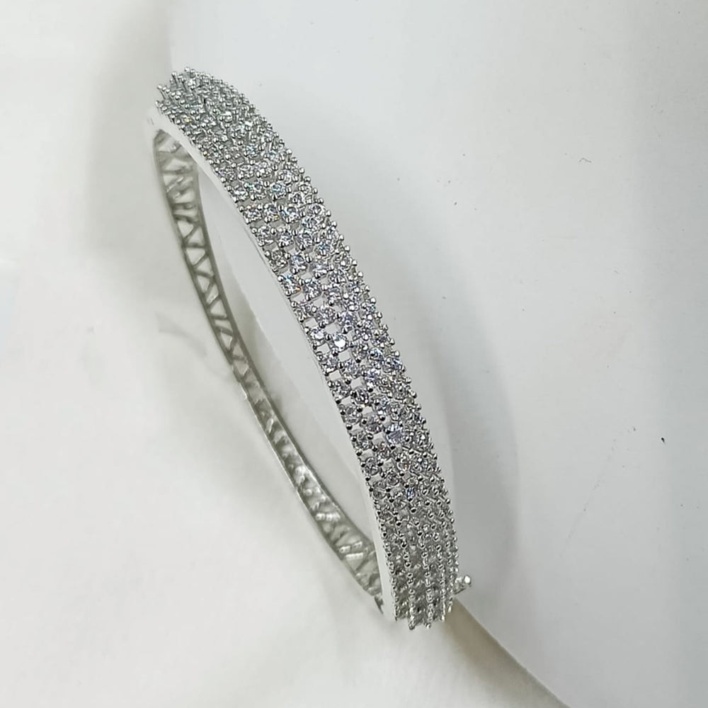 NAFJ Glimmering Bloom Rodium American Diamond Bracelets For All Occassions