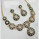 NAFJ Handcrafted Polki Kundan And Pearl Necklace Set for Festive And Wedding Wear
