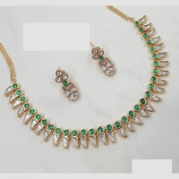 NAFJ Handcrafted Polki Kundan Necklace Set for Festive And Wedding Wear