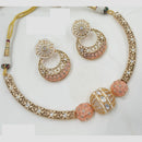 NAFJ Handcrafted Polki Kundan And Pearl Choker Necklace Set for Festive And Wedding Wear
