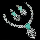 NAFJ Majestic American Diamond Style Necklace Set for Engagement & Special Occasions