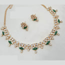 NAFJ Handcrafted Polki Kundan Necklace Set for Festive And Wedding Wear