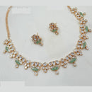 NAFJ Handcrafted Polki Kundan Necklace Set for Festive And Wedding Wear